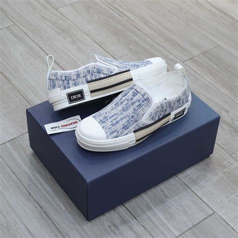 blue dior oblique kasuri jacquard|Dior B23 Blue Dior Oblique Kasuri Jacquard Slip On Sneakers.